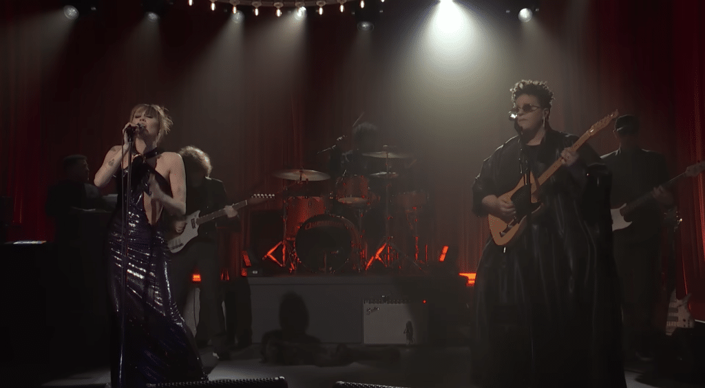 Miley and Brittany singing a cover of Nothing Compares 2 U